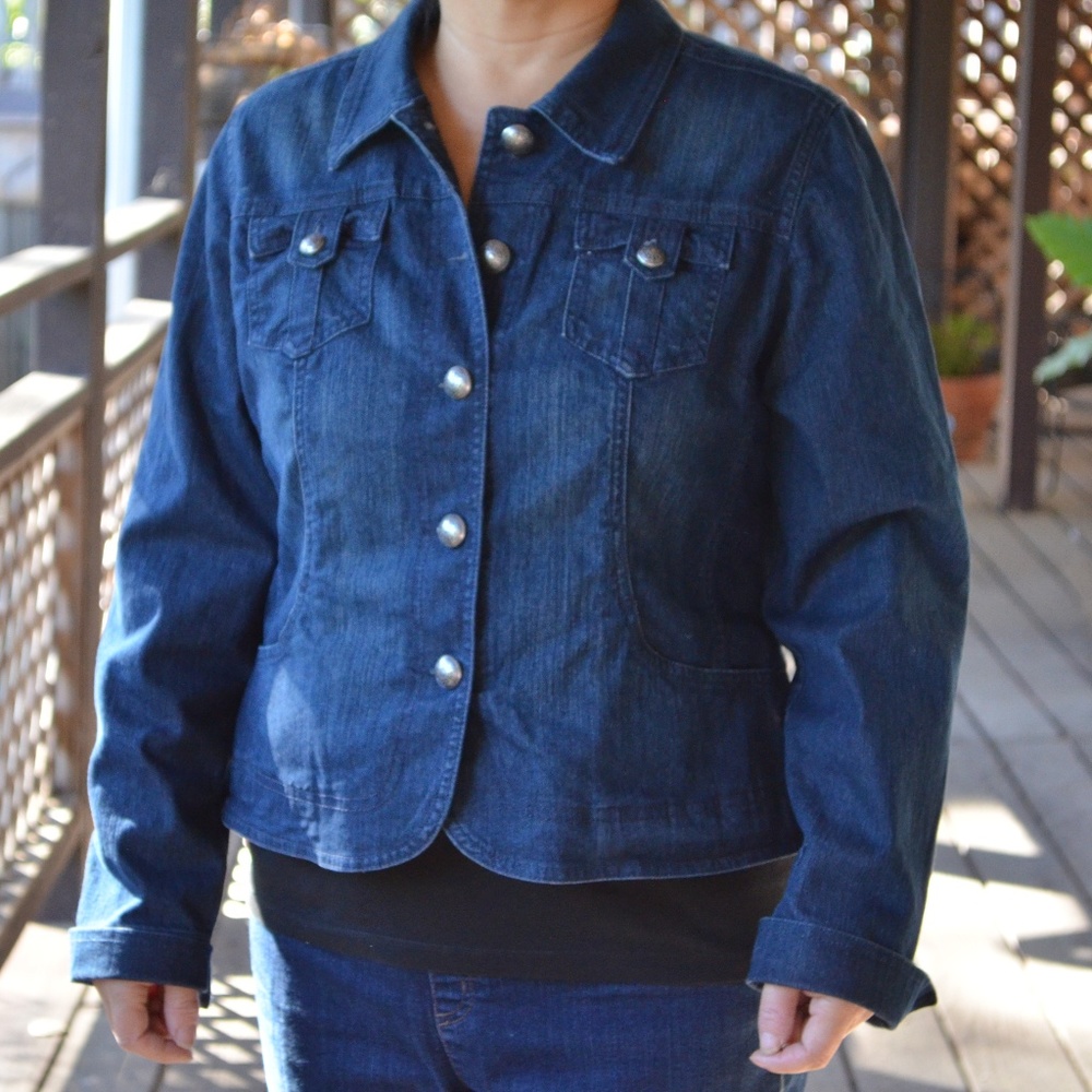 Charter Club Petite PM Jean Jacket